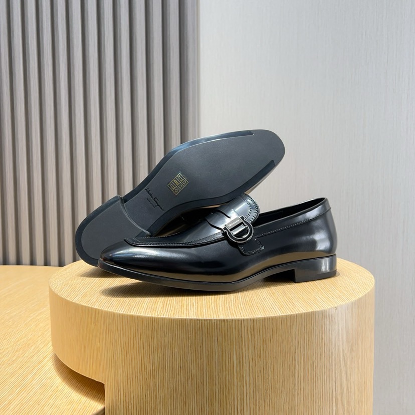 Salvatore Ferragamo Men's Leather Loafers - Business Style, Comfortable Fit 10 i1744654199946 256 0 8