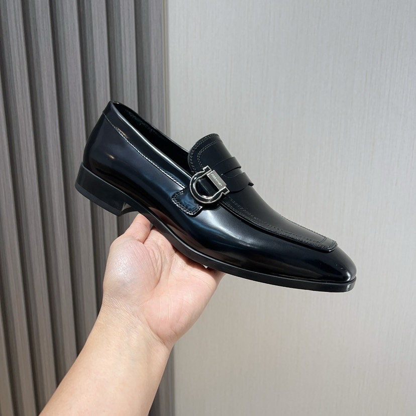 Salvatore Ferragamo Men's Leather Loafers - Business Style, Comfortable Fit 3 i1744654199946 4406 0 1