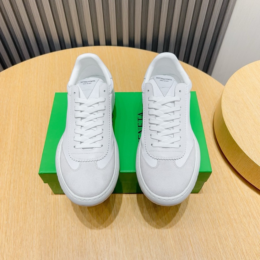 Bottega Veneta White Leather & Suede Basket Sneakers Size 38-45 1 Bottega Veneta White Leather & Suede Basket Sneakers Size 38-45