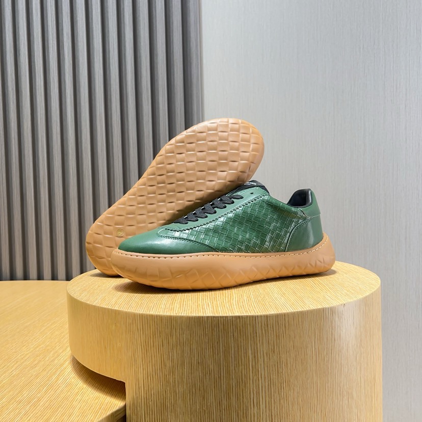 Bottega Veneta Men's Green Leather & Suede Low-Top Sneakers Size 38-45 9 i1744825536777 3785 0 7
