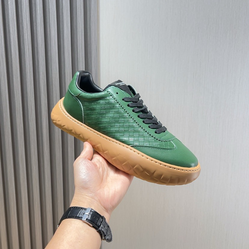 Bottega Veneta Men's Green Leather & Suede Low-Top Sneakers Size 38-45 3 i1744825536777 9864 0 1
