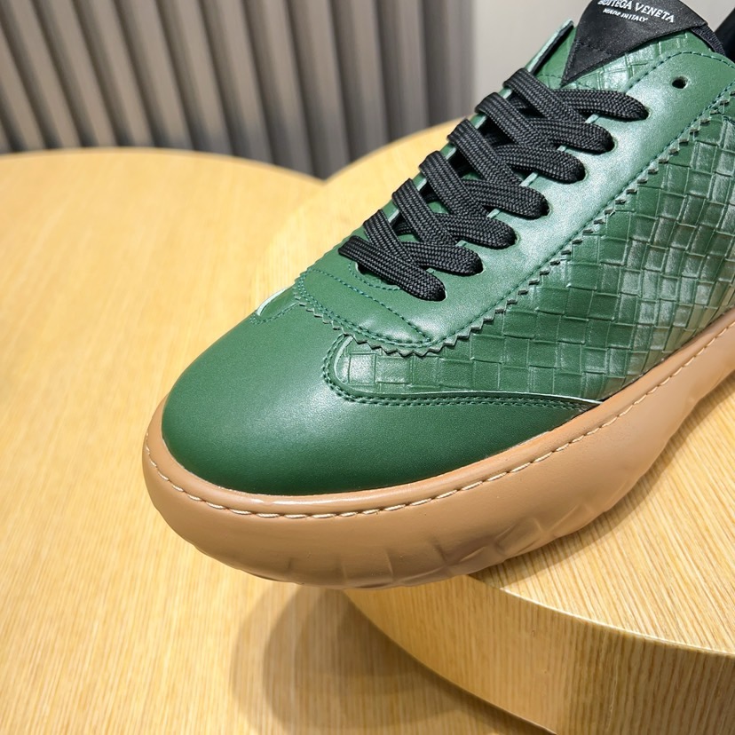 Bottega Veneta Men's Green Leather & Suede Low-Top Sneakers Size 38-45 8 i1744825537484 3375 0 6