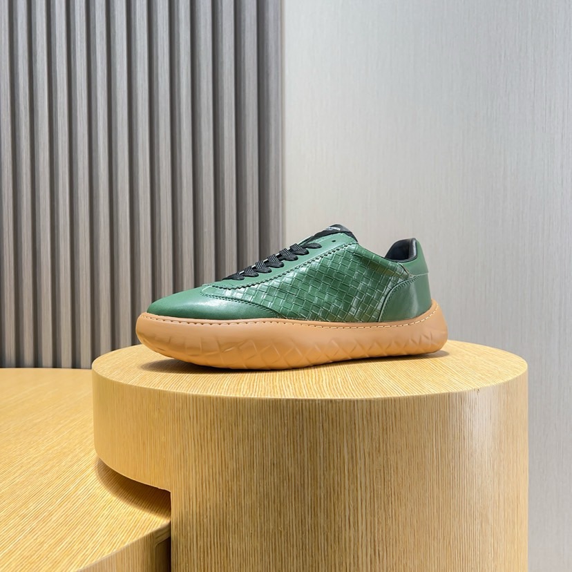 Bottega Veneta Men's Green Leather & Suede Low-Top Sneakers Size 38-45 7 i1744825537484 4396 0 5