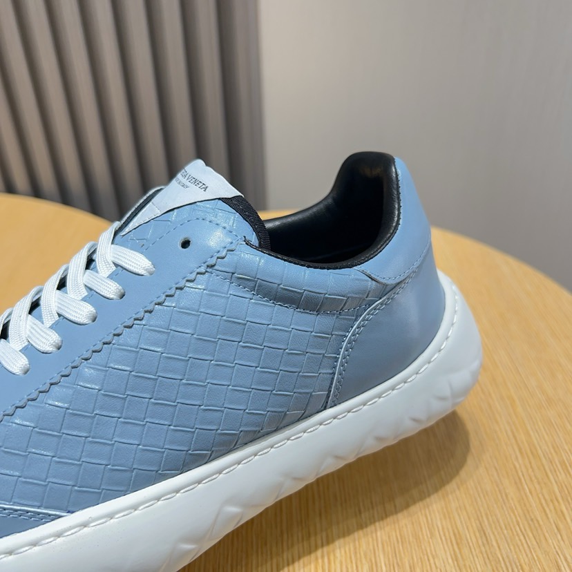 Bottega Veneta Men's Blue Leather Lace-Up Sneakers Size 38-45 7 i1744825565539 5433 0 5