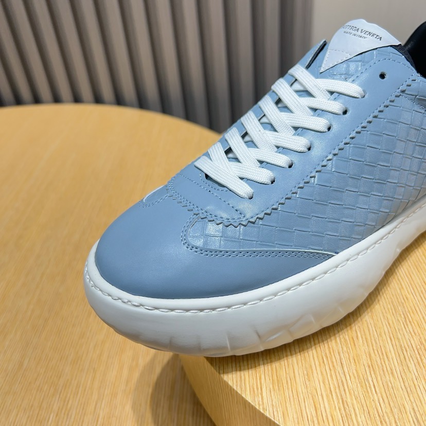 Bottega Veneta Men's Blue Leather Lace-Up Sneakers Size 38-45 8 i1744825565539 9715 0 6