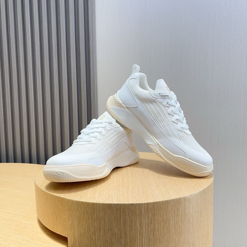 BOSS Men's White Breathable Layered Design Sneakers - Size 38-44 7 i1745427067769 945 0 5