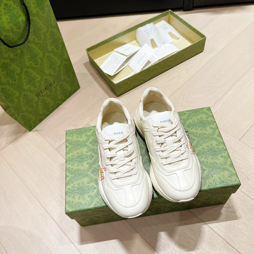 High Quality Replica Designer
 Gucci Shoes Sneakers Buy First Copy Replica
 White Yellow Unisex Fashion