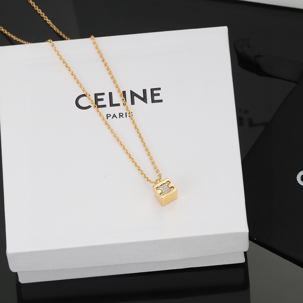 Celine赛琳新款项链PRECLOUS新品简单时尚款式专柜一致黄铜材质电镀18k金火爆款出货设计独特前