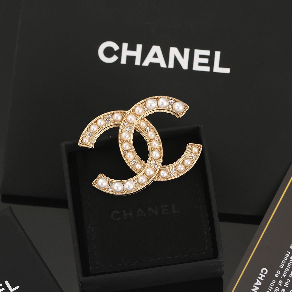 Chanel Joalheria Broche Ouro