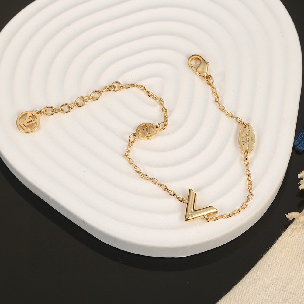 Louis Vuitton LV Letter Bracelet and Necklace - Comprehensive 5