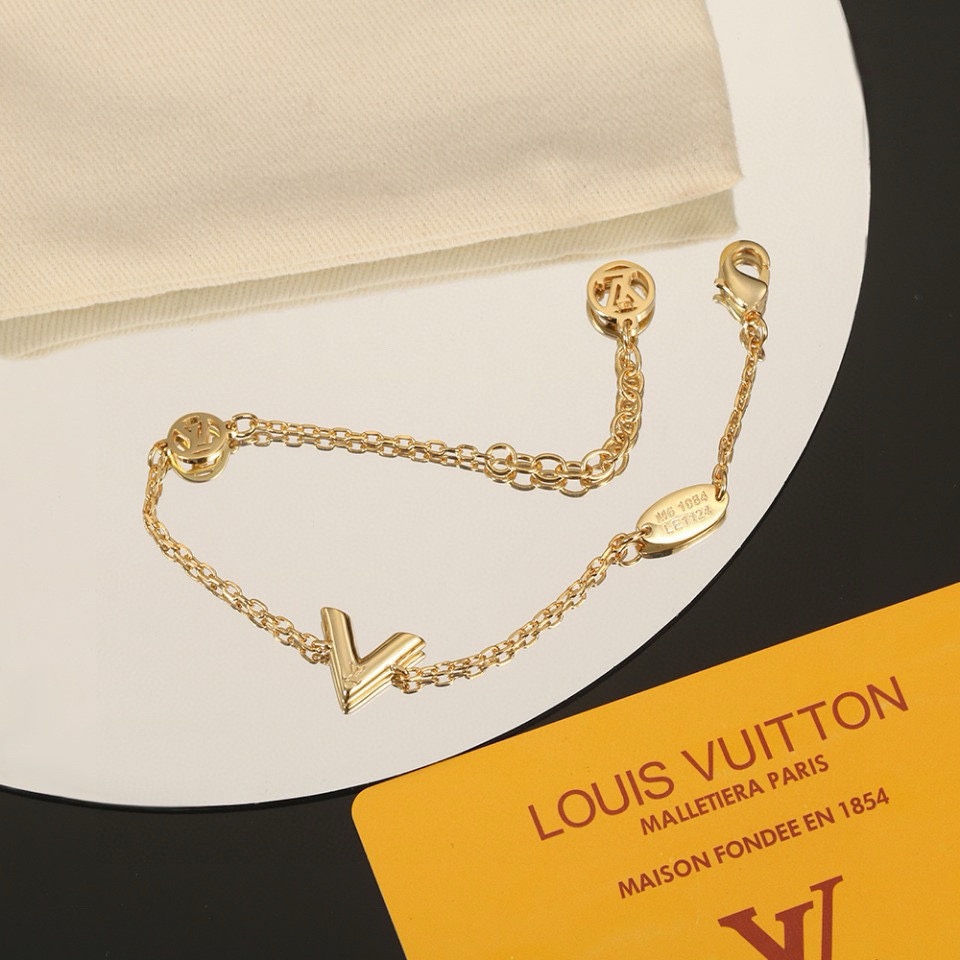 Louis Vuitton LV Letter Bracelet and Necklace - Comprehensive 3