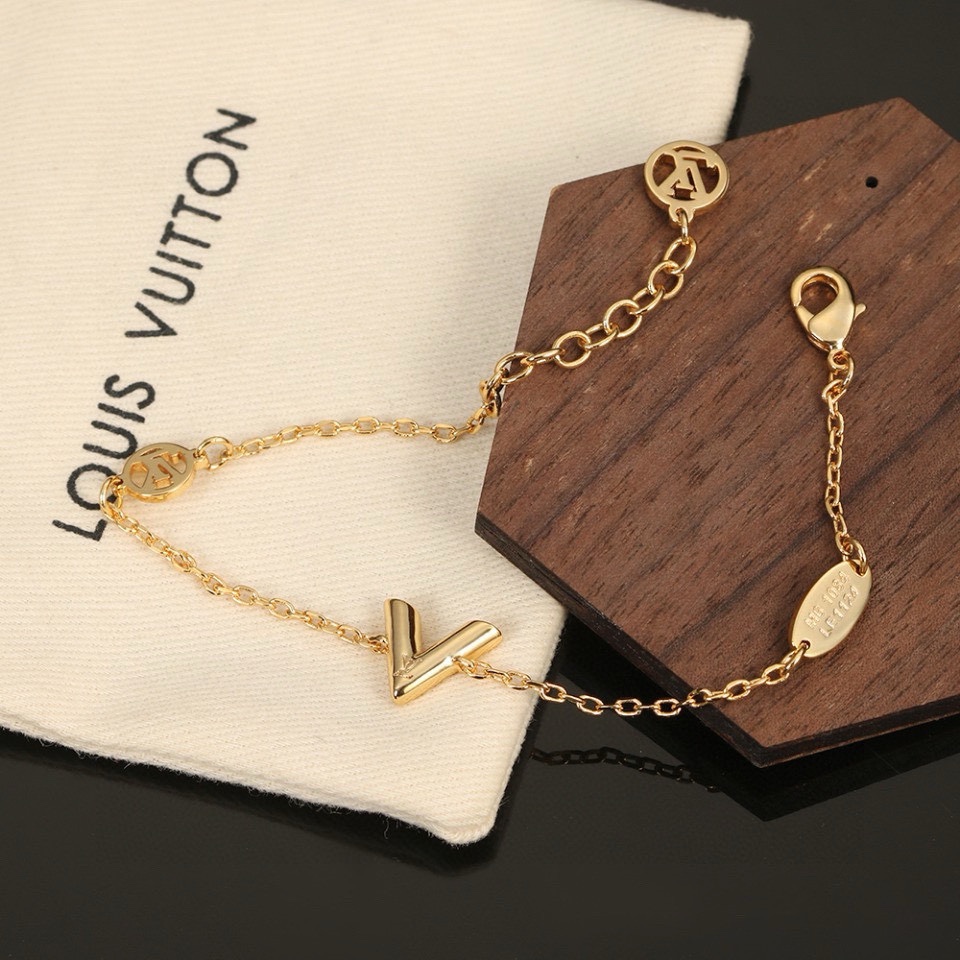 Louis Vuitton LV Letter Bracelet and Necklace - Comprehensive 9