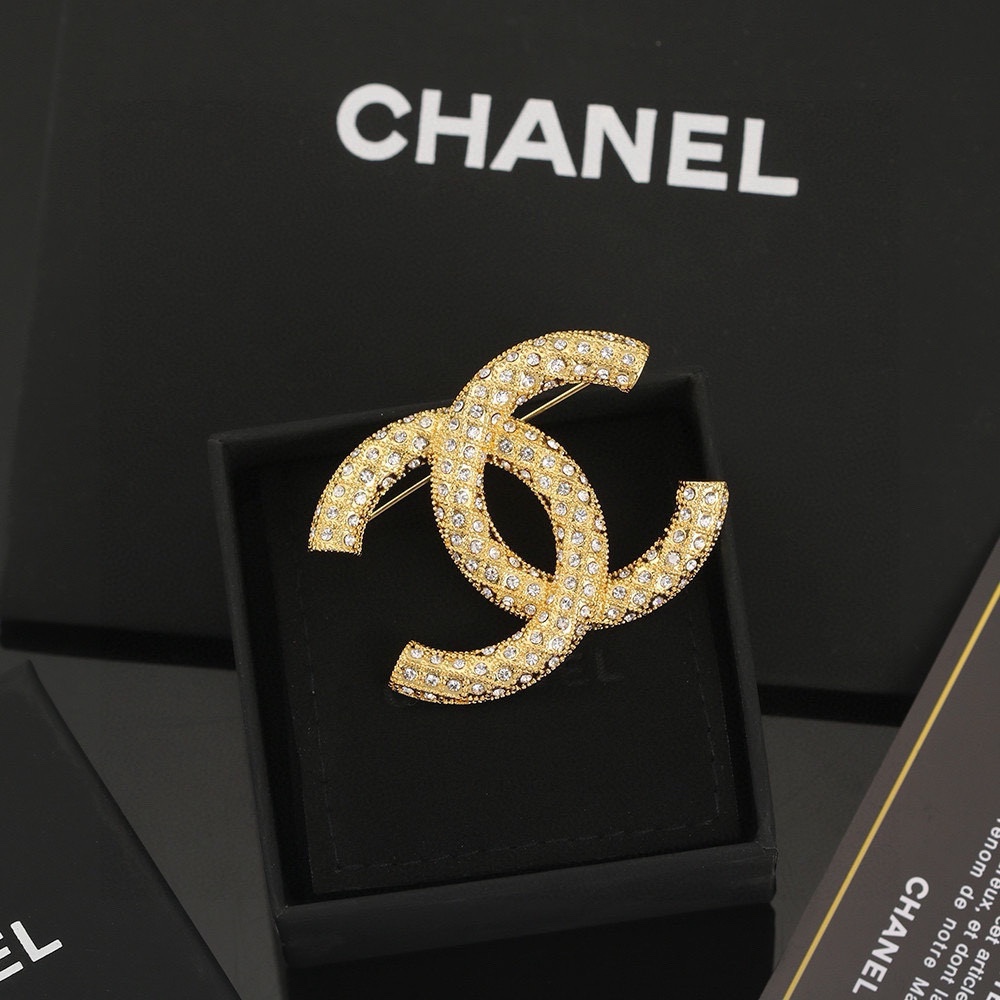 Chanel Joyas Broche Oro Incrustados con diamantes