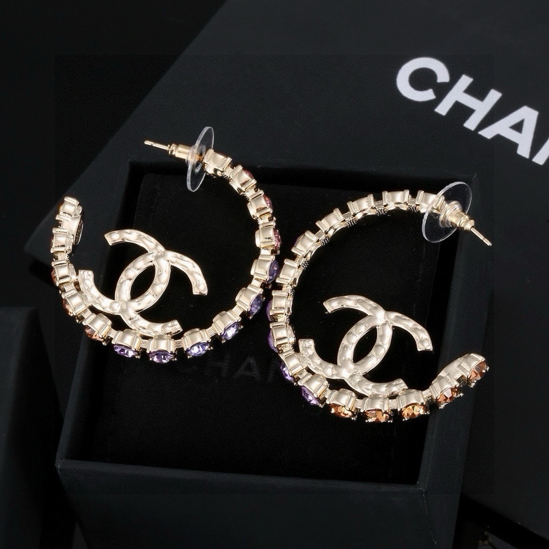 Chanel Joyas Pendiente Amarillo 925 plata