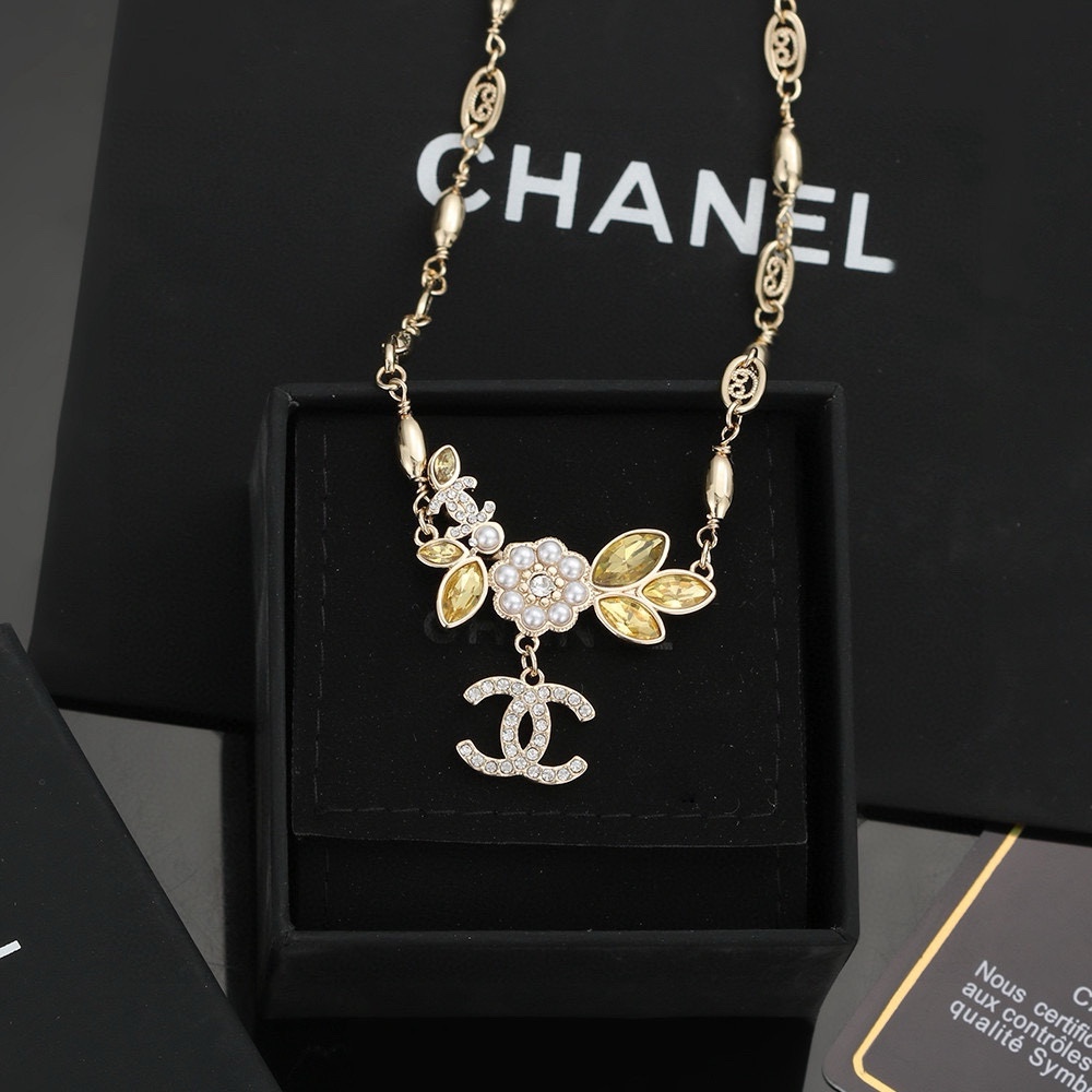 Chanel Joyas Collar Oro Fashion