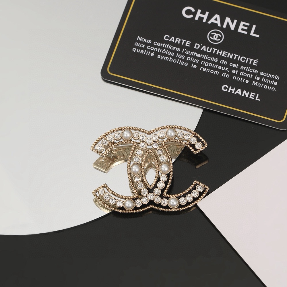 Chanel Joyas Broche Oro Incrustados con diamantes