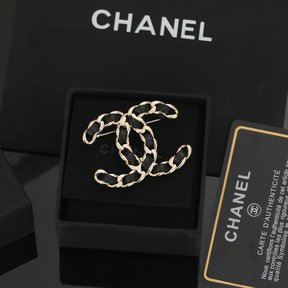 Chanel Joyas Broche Negro