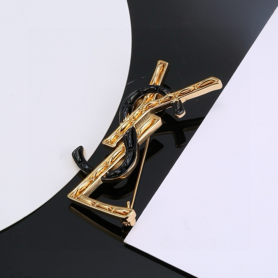 Luxury St. Roland YSL Pin with Perfect Electroplating and Unique Design - 图片 2