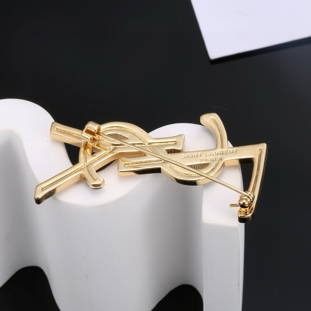 Luxury St. Roland YSL Pin with Perfect Electroplating and Unique Design - 图片 6