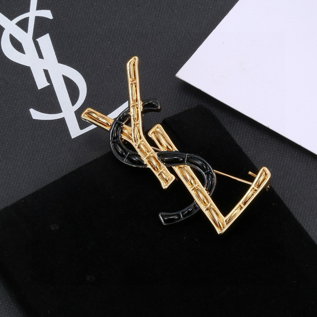 Luxury St. Roland YSL Pin with Perfect Electroplating and Unique Design