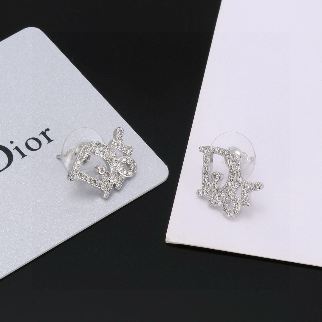 Dior Серьги гвоздики S925