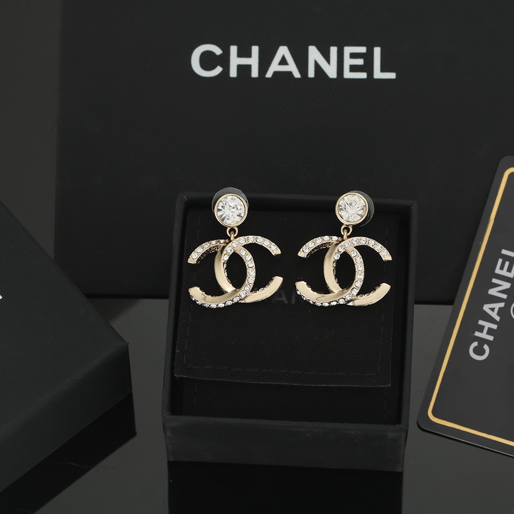 Chanel Jewelry Earring Gold Yellow 925 Silver