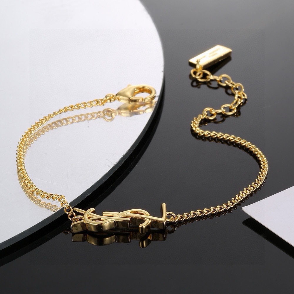 Elegant YSL Letter Lock Bracelet: Simple Yet Luxurious Design