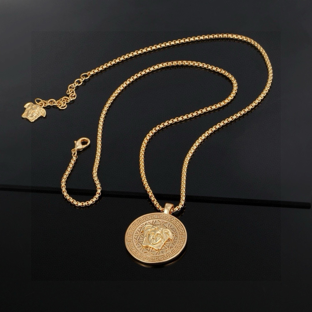 Versace 范思哲 🆕款 美杜莎 头像 项链 男女同款 经典著作 绝对是耐看百搭 专柜品质 定制同材质 项链 6