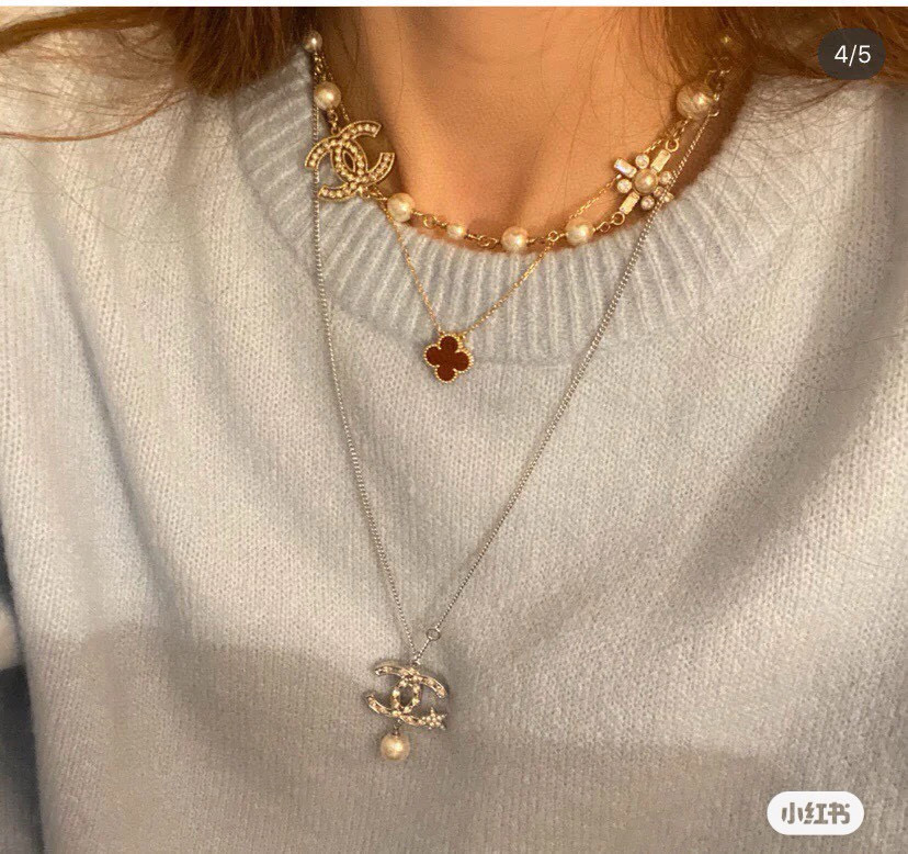 Chanel Pearl Necklace with Double C Logo,Adjustable Length, Gold Finish 9 i1740757798921 7048 0 7