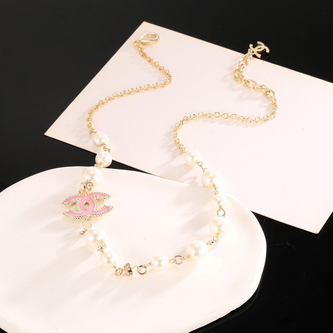 Chanel Double C Pearl Necklace, Elegant Chain with Iconic Logo Pendant 2 i1750953068983 2027 0 0