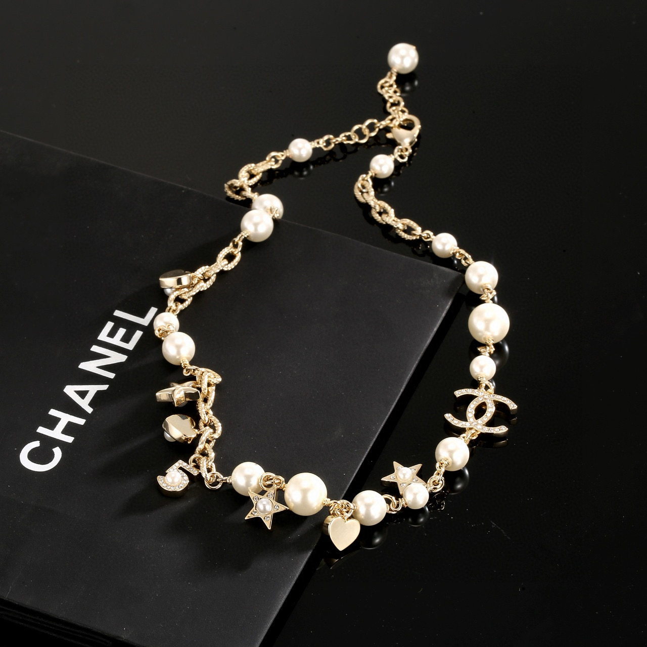  项链Chanel 小香 星星心桃字母双c项链 颈链代购级别 一比一打造 ❗️除了惊艳还是惊艳，巨美巨好