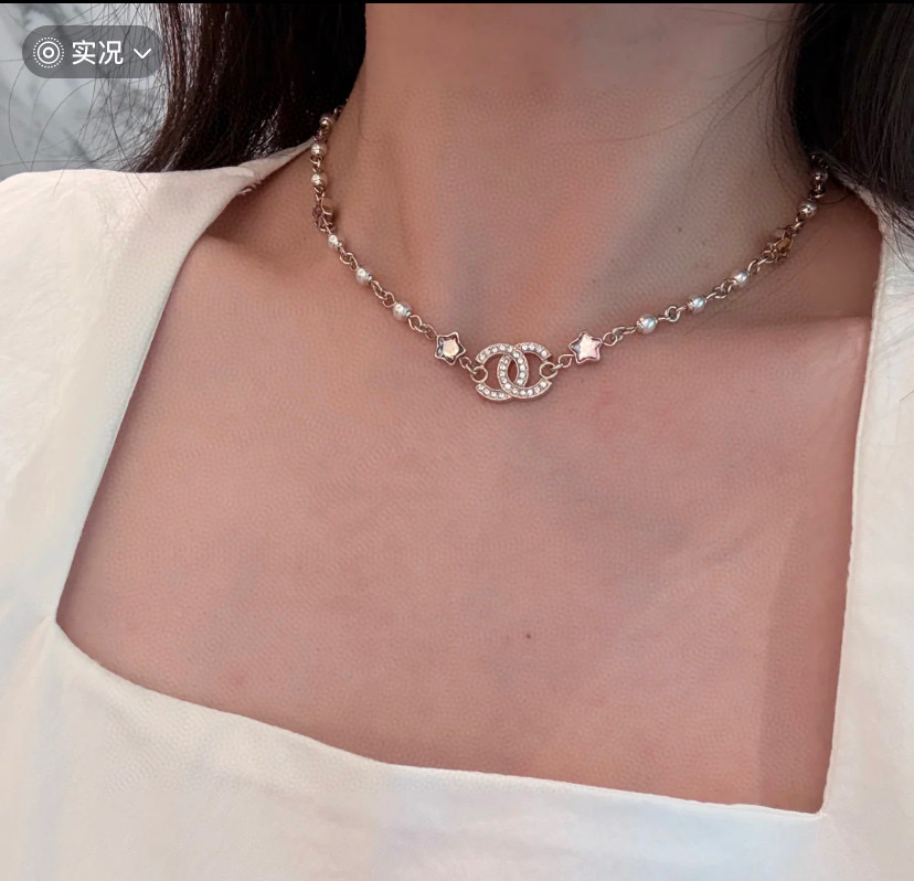  项链Chanel 小香 双c珍珠彩钻项链 代购级别 一比一打造 ❗️除了惊艳还是惊艳，巨美巨好看，巨巨