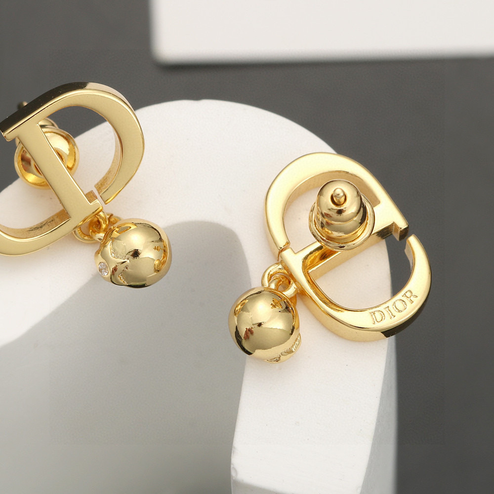 Elegantes Pendientes Dior Tribales con Diseño de Letras CD Doradas 8 i1753026936403 8823 0 6