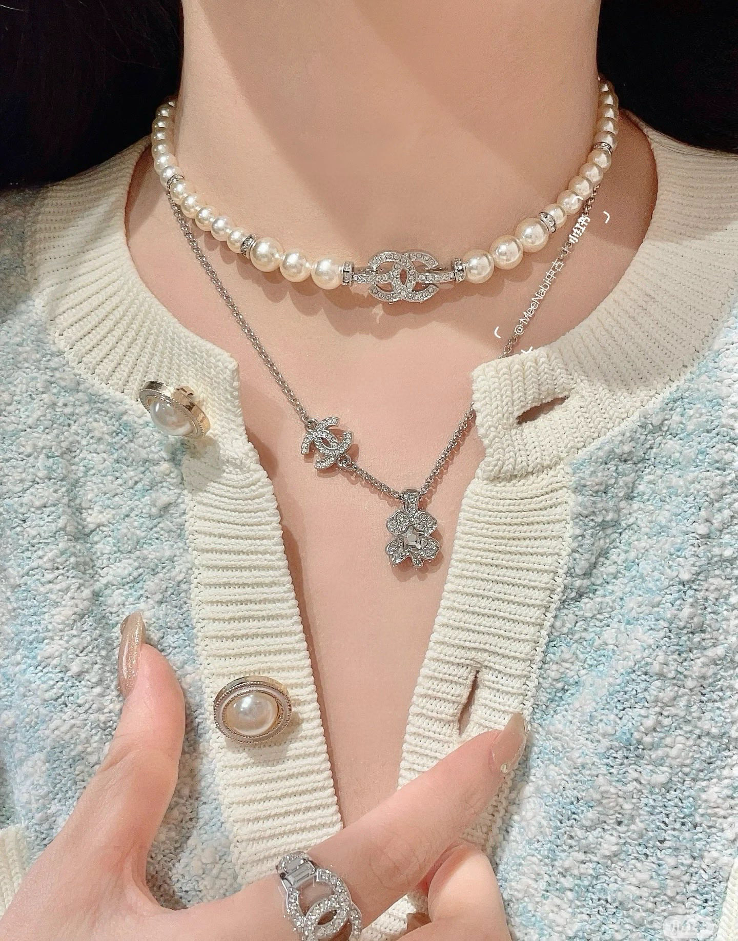 CHANEL 香奈儿珍珠项链，高端品质，专柜同材质，做工精致细腻，重工版本，简约大方温文尔雅，特别温柔