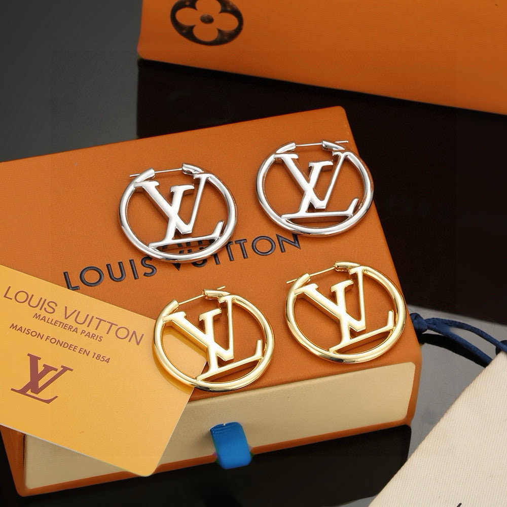 【精工版本】路易威登耳钉 字母耳钉  秉承精湛匠艺，以锻造耀目 LV Twig  抛光色泽成就经典 LV
