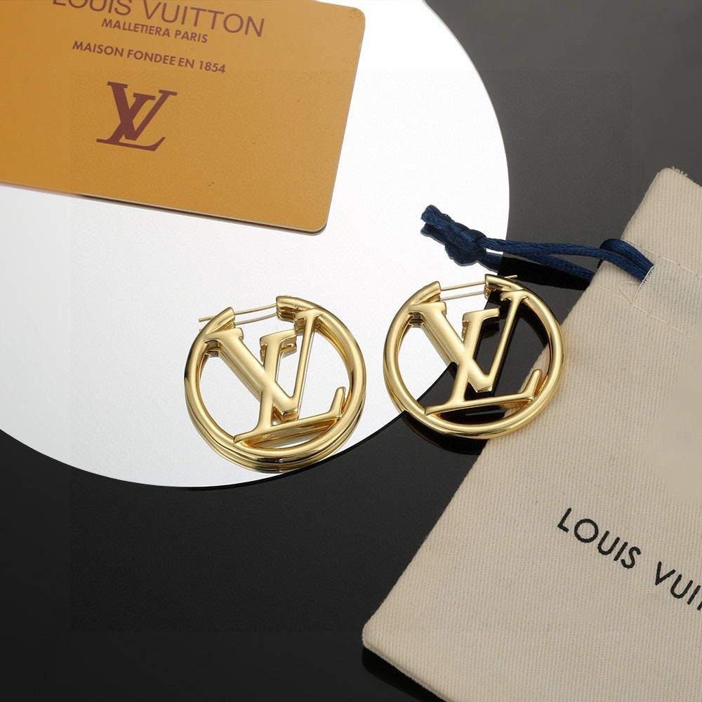 【精工版本】路易威登耳钉 字母耳钉  秉承精湛匠艺，以锻造耀目 LV Twig  抛光色泽成就经典 LV