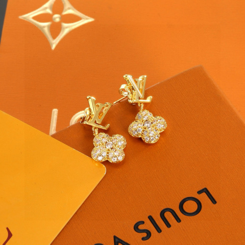 Louis Vuitton Twig Earrings, Gold Finish with Sparkling Crystals, LV Signature 1 Louis Vuitton Twig Earrings, Gold Finish with Sparkling Crystals, LV Signature