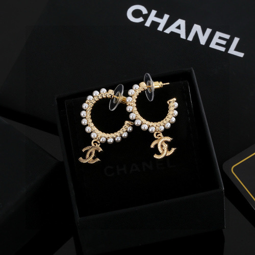 Chanel Earrings with Pearl Accents - Classic, Elegant Design 1 Chanel Earrings with Pearl Accents - Classic, Elegant Design