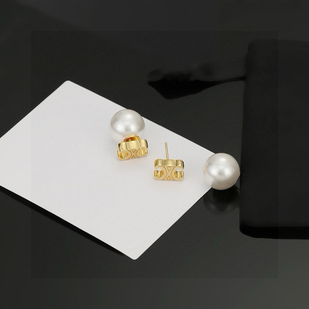Celine 赛琳凯旋门新款耳环，PRECLOUS新品 简单时尚耳钉🌟专柜一致 火爆款出货 设计独特 前