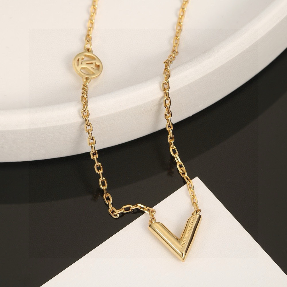 Precision Version 】 Louis Vuitton letter bracelet necklace adheres to - Jewelry 6
