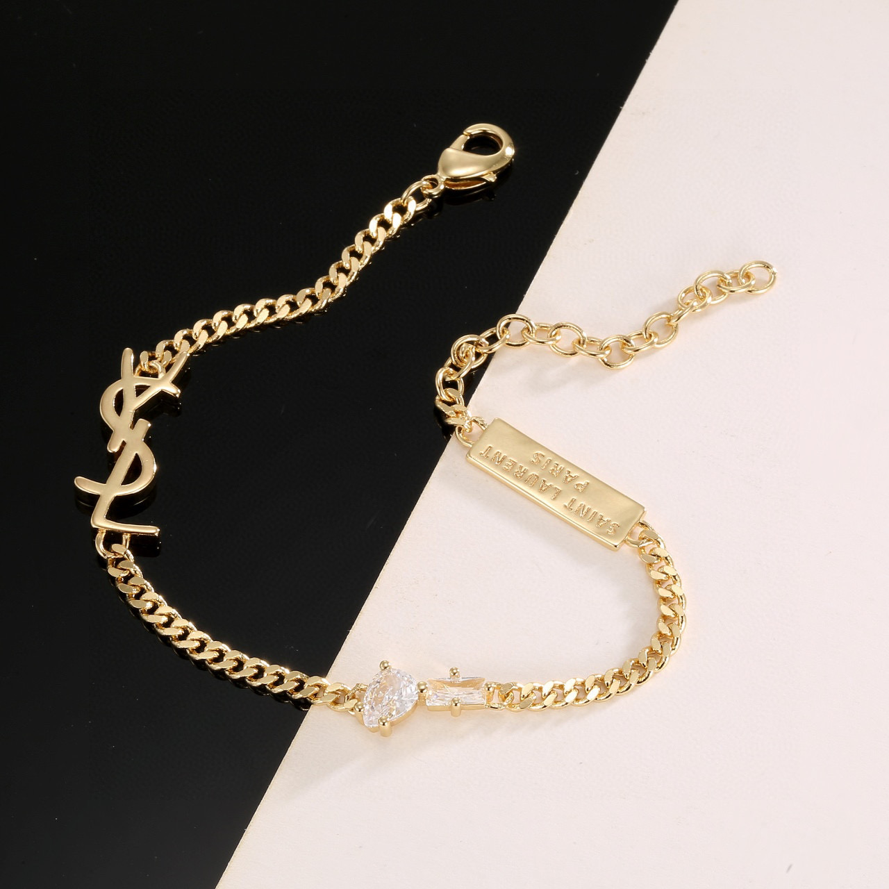 Saint Laurent YSL 圣罗兰 手链 原装黄铜材质