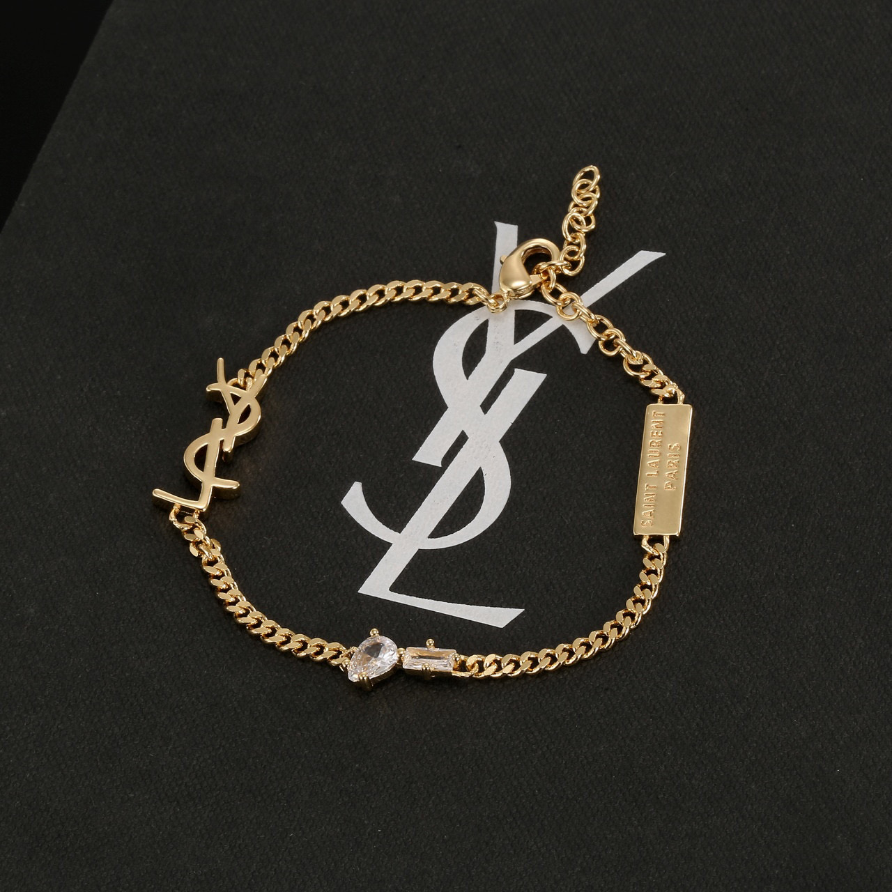 Saint Laurent YSL 圣罗兰 手链 原装黄铜材质