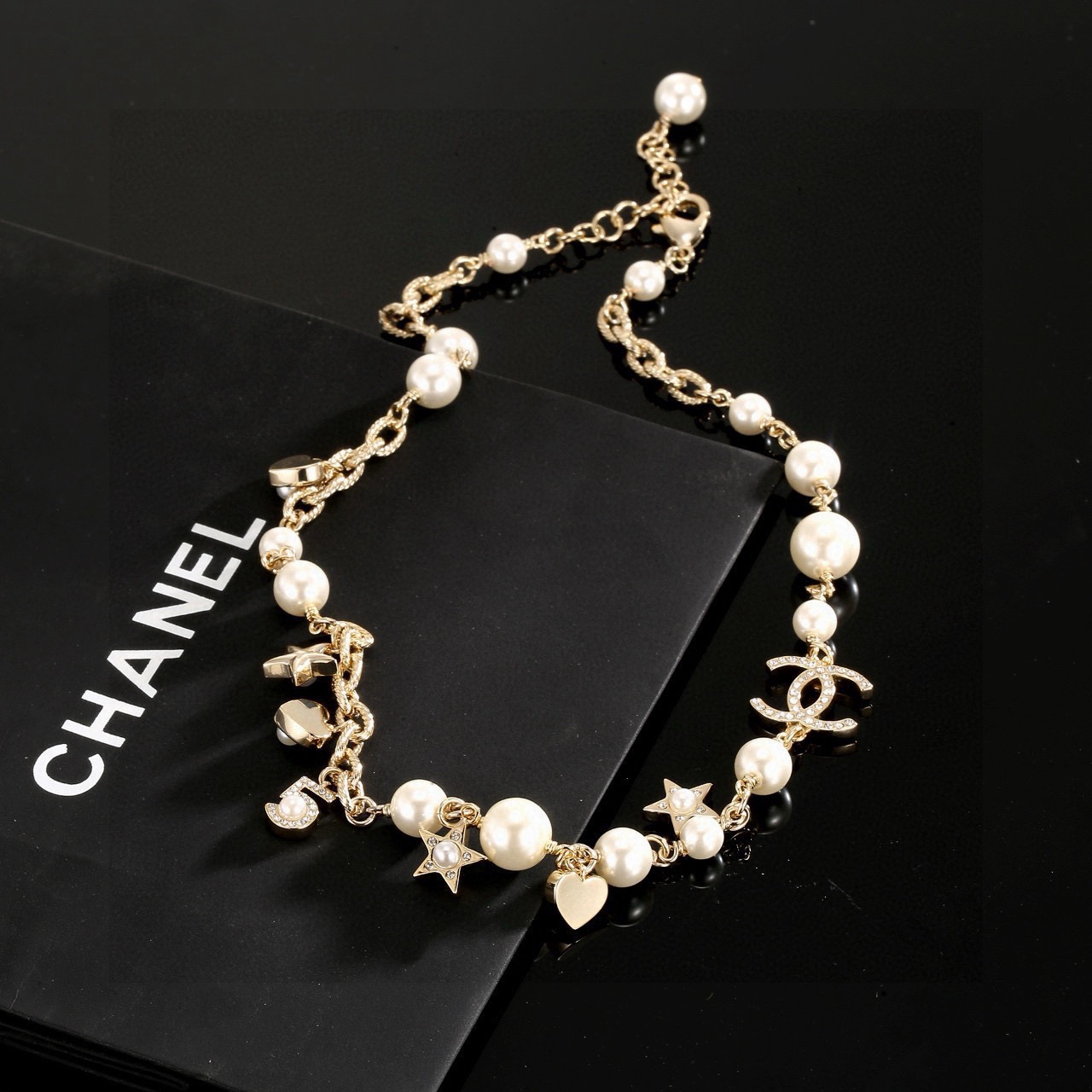 Chanel 项链Chanel 小香 星星心桃字母双c项链 颈链代购级别 打造 除了惊艳还是惊艳
