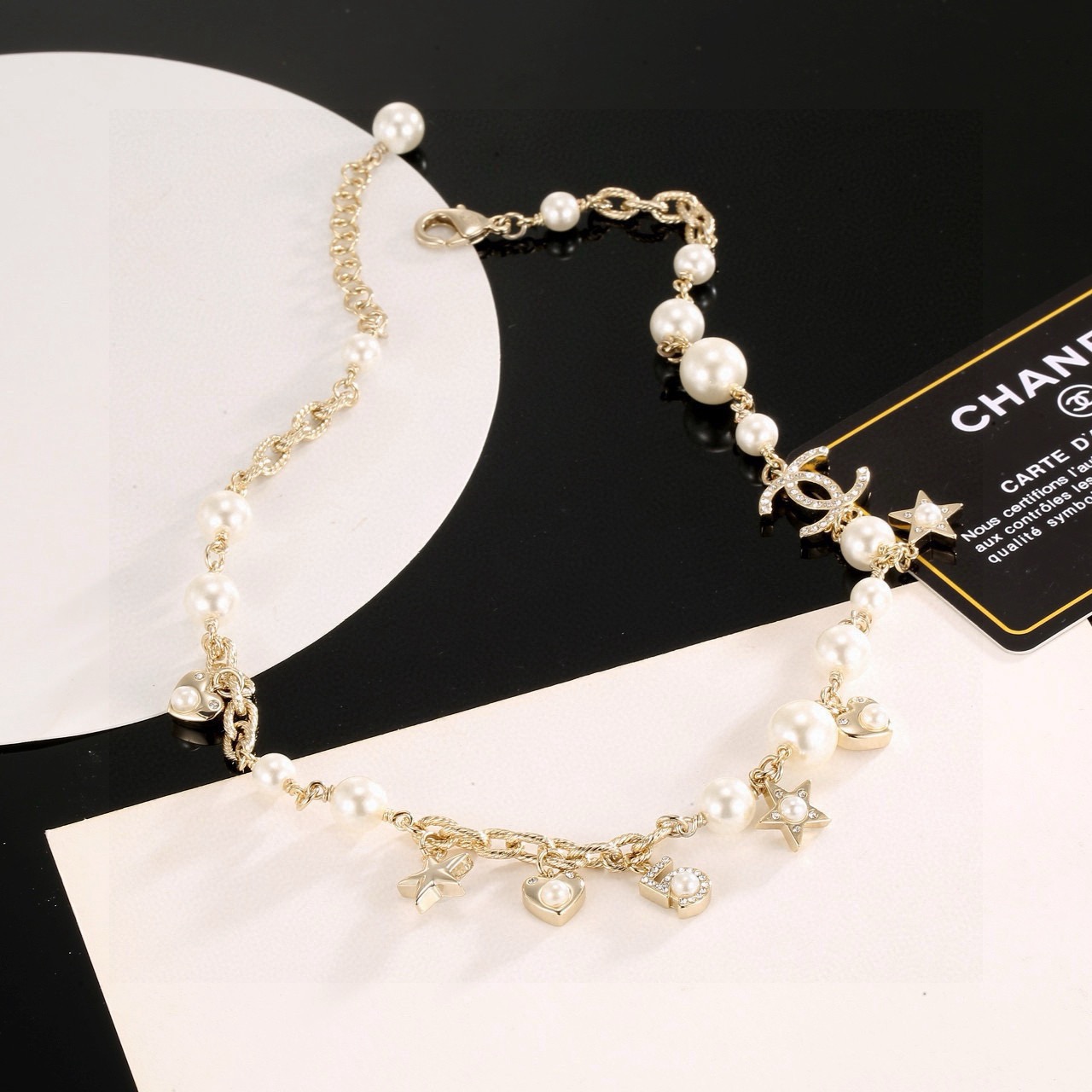 Chanel 项链Chanel 小香 星星心桃字母双c项链 颈链代购级别 打造 除了惊艳还是惊艳