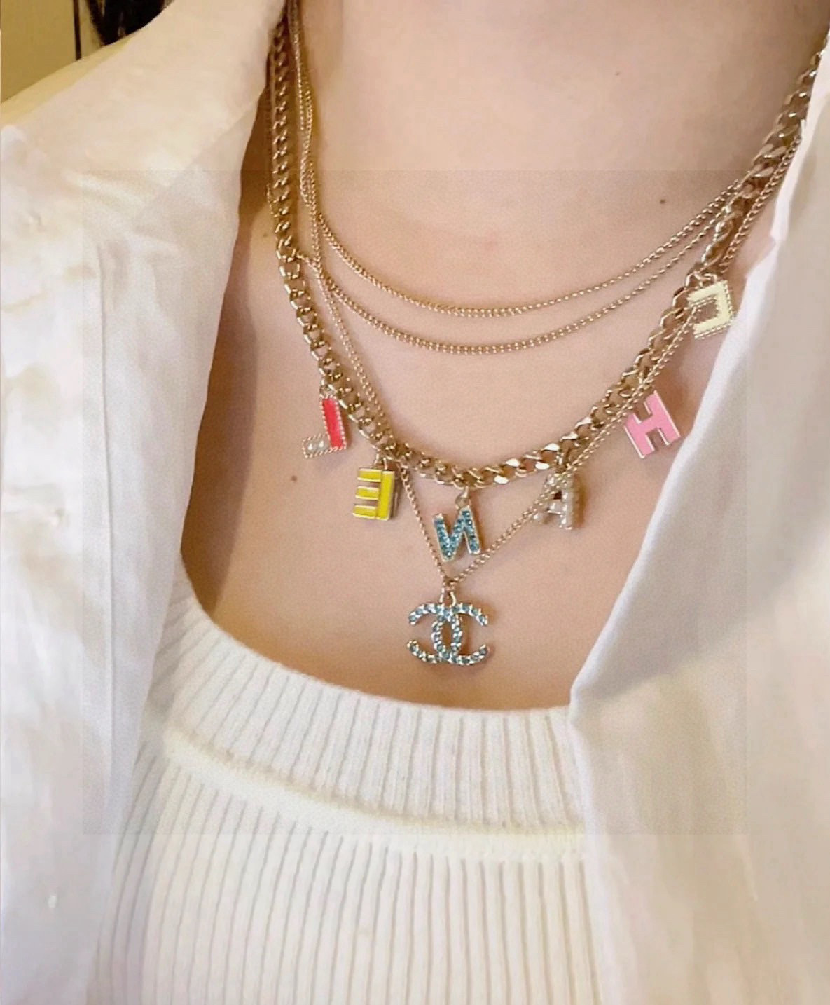 Chanel CHANEL 小香项链 高端品质 同材质 做工 细腻 本 多层链条设计