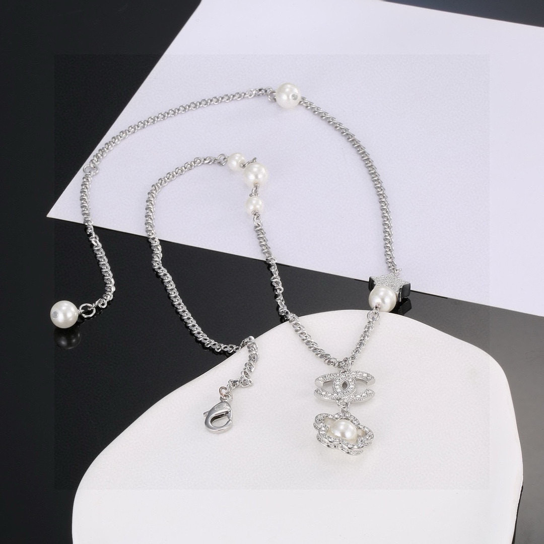 Chrome Hearts Ch@nel 新款山茶花项链