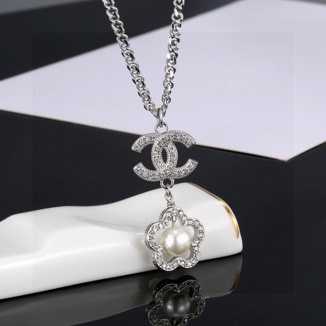 Chrome Hearts Ch@nel 新款山茶花项链