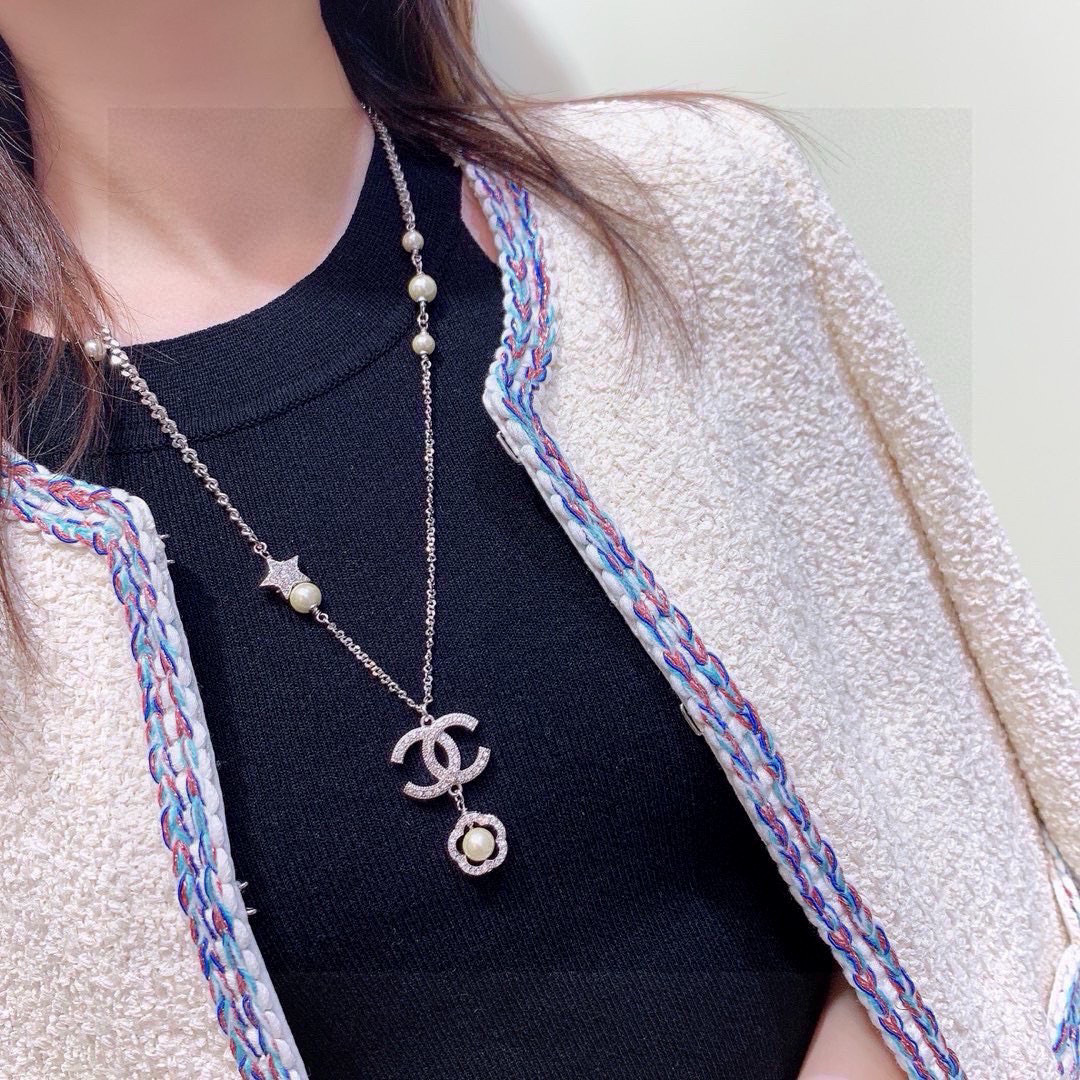 Chrome Hearts Ch@nel 新款山茶花项链