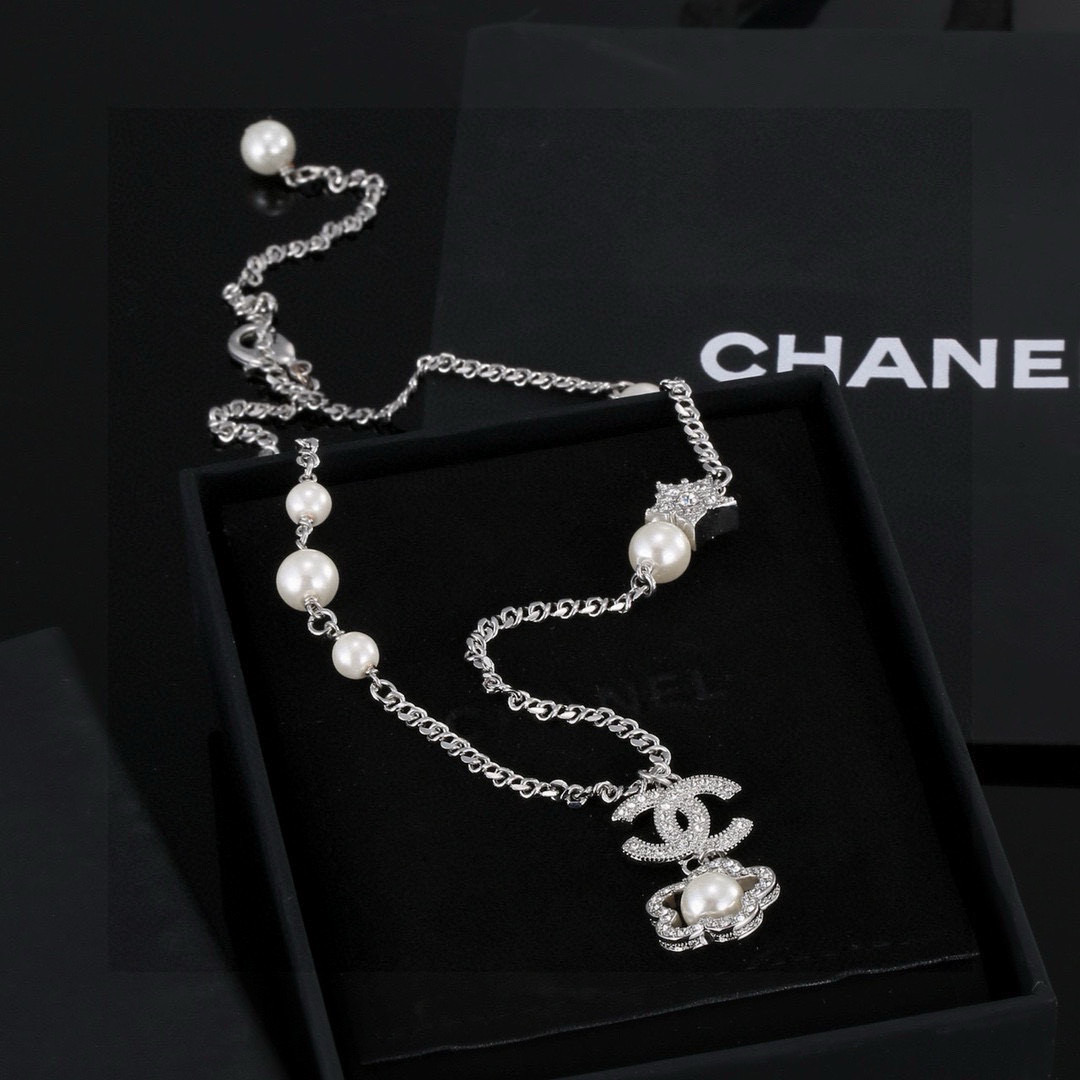 Chrome Hearts Ch@nel 新款山茶花项链