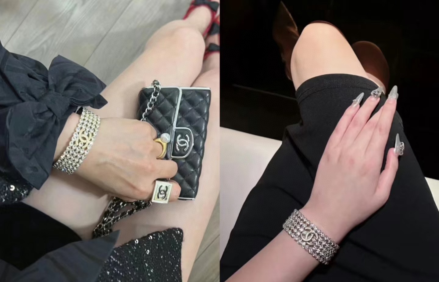 Chrome Hearts Ch@nel 香奈儿新款手镯 高端品质 重工打造 结合 cc